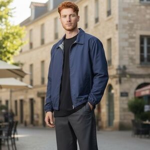 Men's Navy Lightweight Jacket.  H
